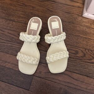 Dolce Vita Women's Pale Yellow Braided Sandals